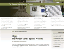 Tablet Screenshot of dirksencenterprojects.org